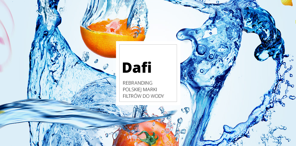 Kompleksowy rebranding polskiej marki filtrów do wody Dafi